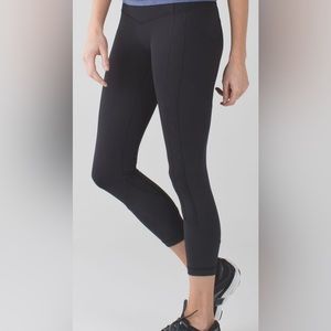 Lululemon All the Right Places Crop- Black, size 4,  Luxtreme fabric- perfect.